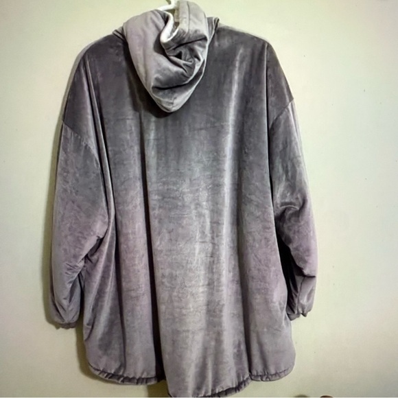 The Comfy hooded blanket oversized sweatshirt one size lounging gray - Picture 5 of 7